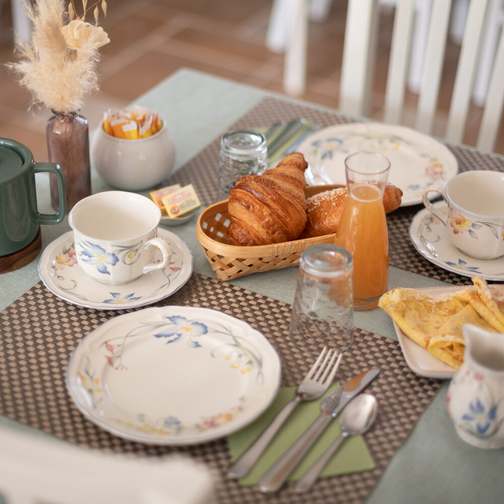 petit dejeuner chambres dhotes milandes castelnaud 32